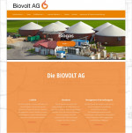 Biovolt AG - Webdesign Biovolt AG